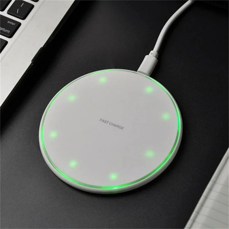 Cargador inalámbrico de 10W Cargando rápido Qi Wireless Charger